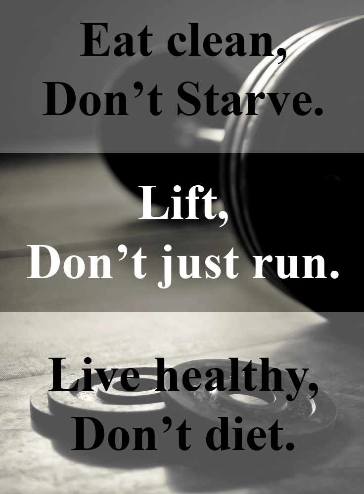 "Eat clean, don't starve" - Weight Loss Motivation | TheShapeWithin.com 