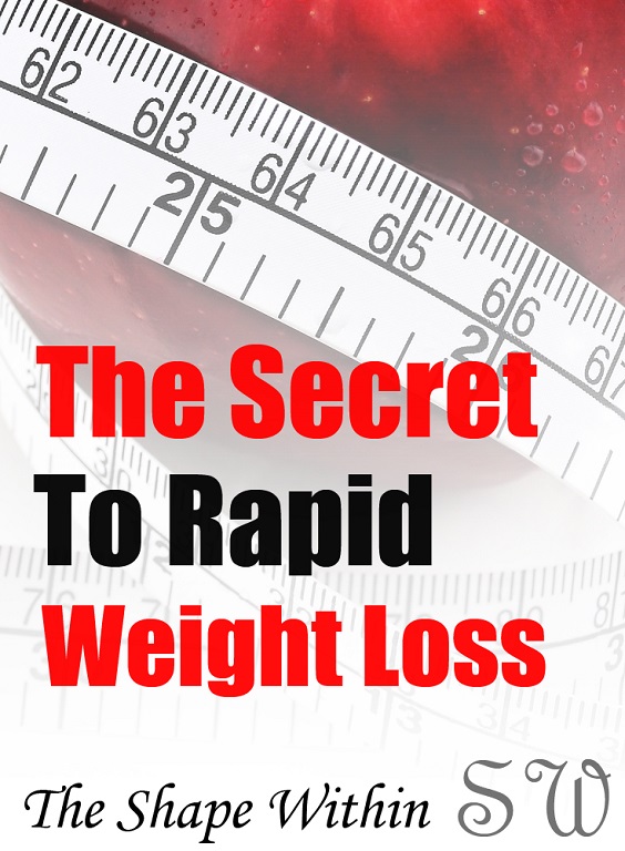 The secret to rapid weight loss is focusing your efforts on the most important aspects of losing weight. Discover the 3 biggest causes of rapid weight loss so you know exactly what to focus on to lose weight fast | TheShapeWithin.com