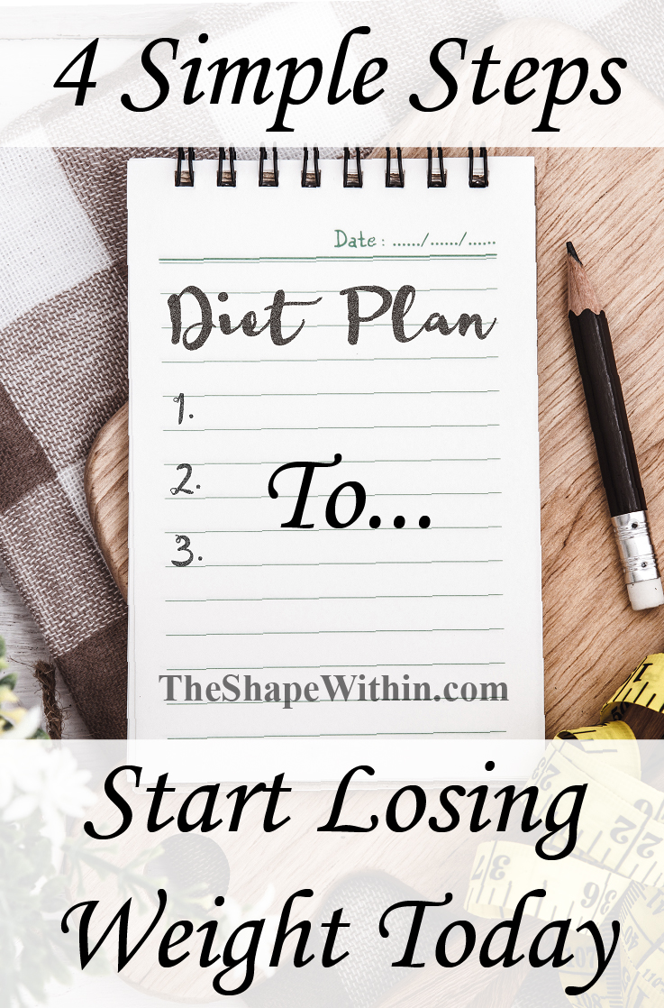 Want to start your weight loss journey? Follow these 4 super easy steps to start losing weight today | TheShapeWithin.com