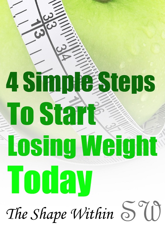 If you are ready to get started losing weight right away, then follow these important steps that will show you how to start eating healthy to lose weight, as well as get you going with your exercise routine | TheShapeWithin.com