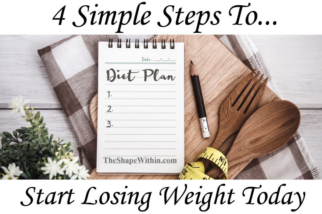 A numbered notepad that says, "diet plan," which is ready have the important action steps that show you how to start losing weight written on it.