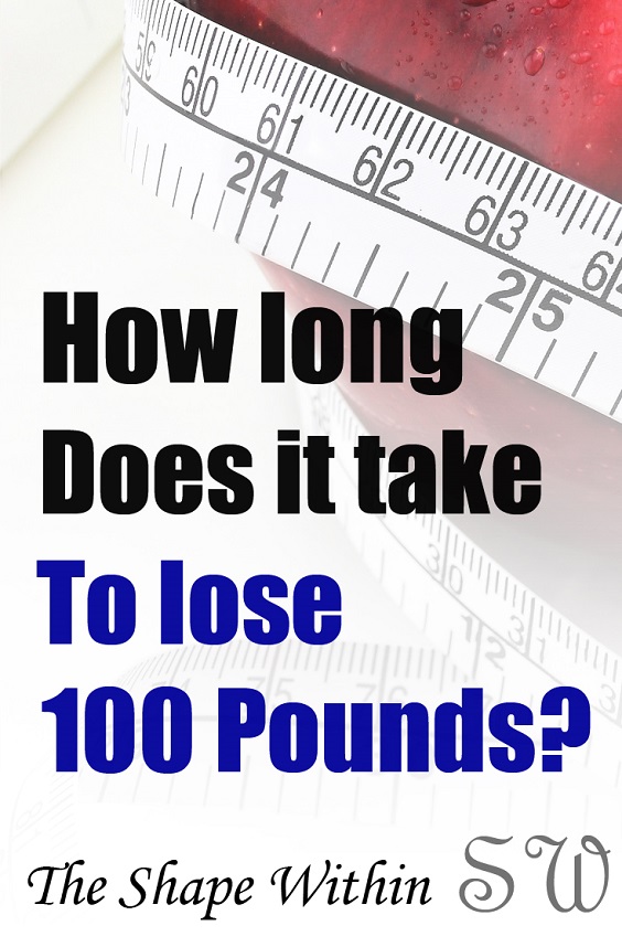 Losing 100 pounds or even more doesn't take forever, and may not be as hard as you think. With consistent healthy dieting and exercise you can burn fat at a very quick rate and as the months pass the weight will add up big time. Learn how long it will take to lose 100 pounds and how to get started with your journey | TheShapeWithin.com