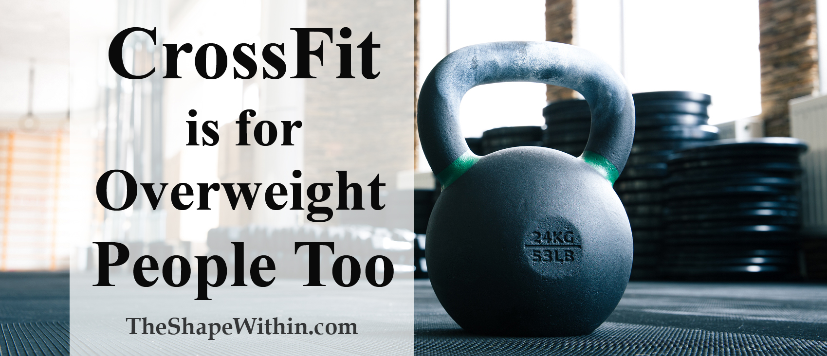 A lot of people assume that CrossFit is just for people who are already in great shape, but it's great for overweight people as well.