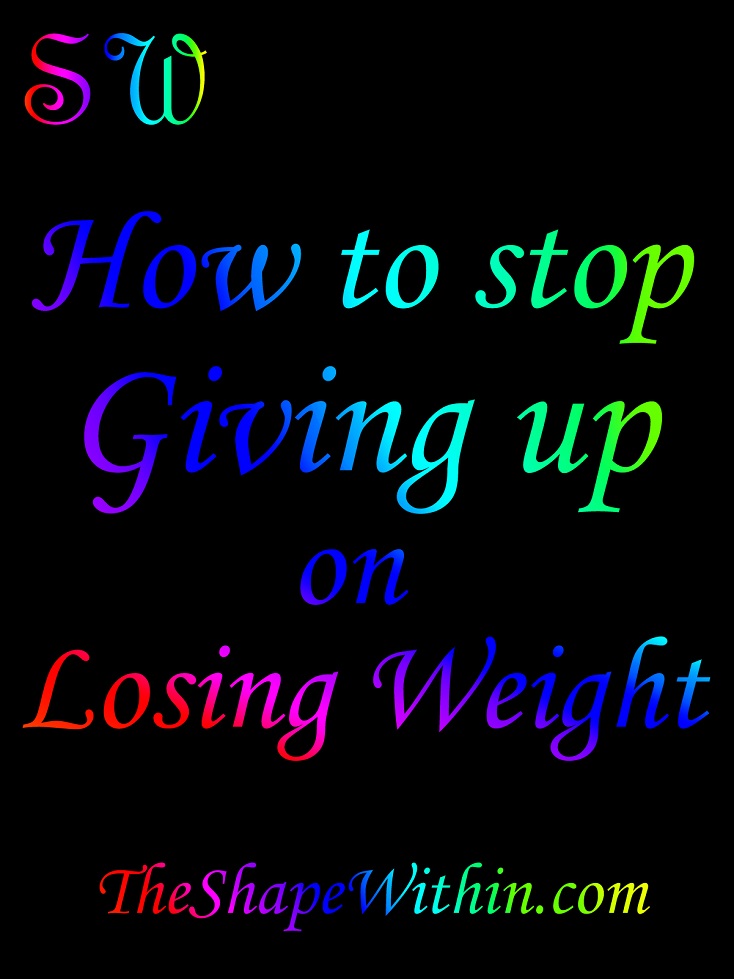 Are you tired of the endless cycle of starting a diet and then giving up on losing weight? Amazing things are on the other side of consistent weight loss efforts, and sometimes all it takes is a little motivation and perspective to get you into the right mindset to lose weight. Always remember these important things when you feel like giving up on weight loss, so that you can turn your doubtful thoughts around and finally reach your weight loss goals! | TheShapeWithin.com