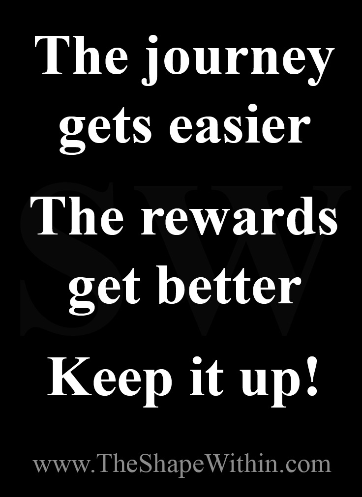 "Remember why you started, breathe, get back on track" - Weight loss motivation | TheShapeWithin.com