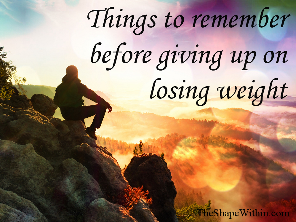 A healthy man sitting on a mountain looking at beautiful scenery- Before giving up on losing weight, remember all of the amazing things that are ahead of you, when you stay on track with your weight loss journey, such as exploring nature.