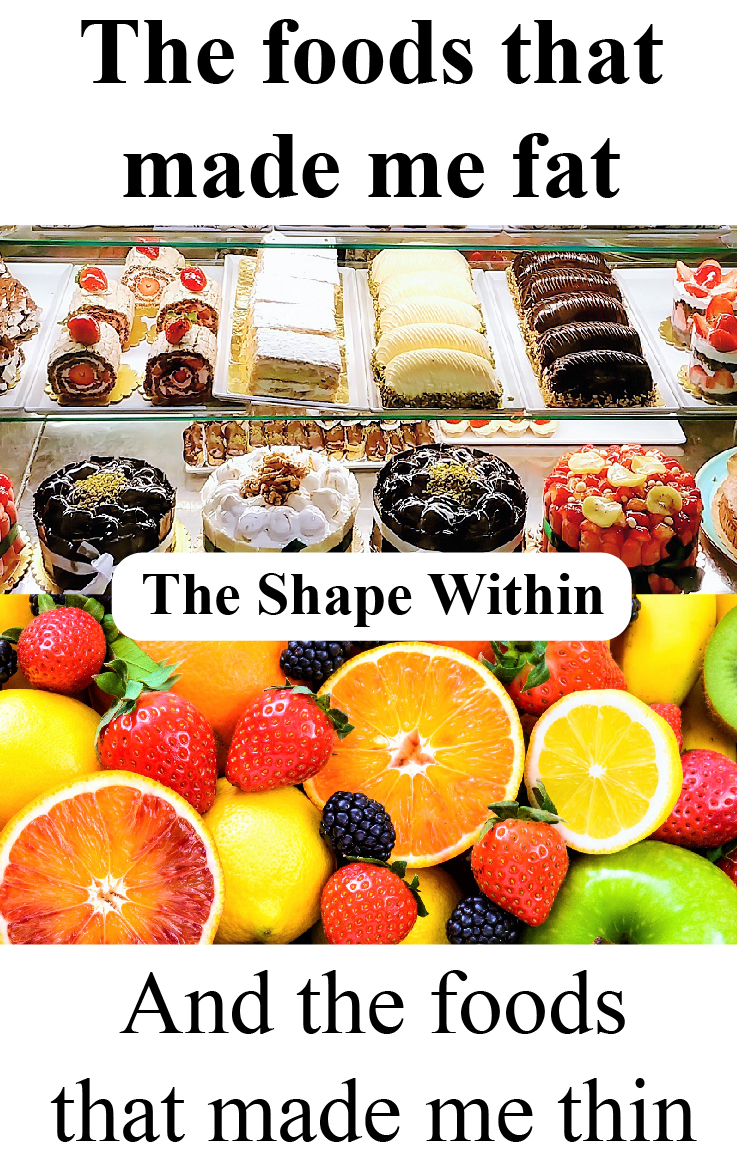 Wondering which foods to eat for weight loss? Discover the foods that make you lose weight as well as the foods that make you gain weight, and learn how transitioning to a healthy diet helped me lose 80 pounds | TheShapeWithin.com