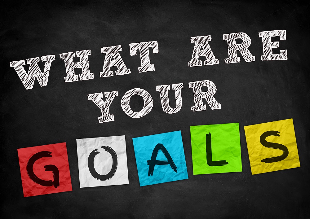 Quote that says "What are your goals"- Setting goals for weight loss, from short-term to long-term