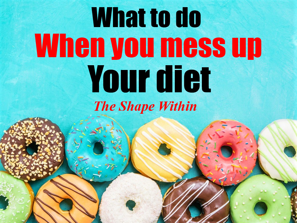 An assortment of colorful donuts mixed together- This article will show you what to do when you mess up your diet and fall off track with weight loss