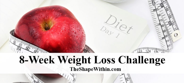 8-Week Weight Loss Challenge Day 1 image with red apple